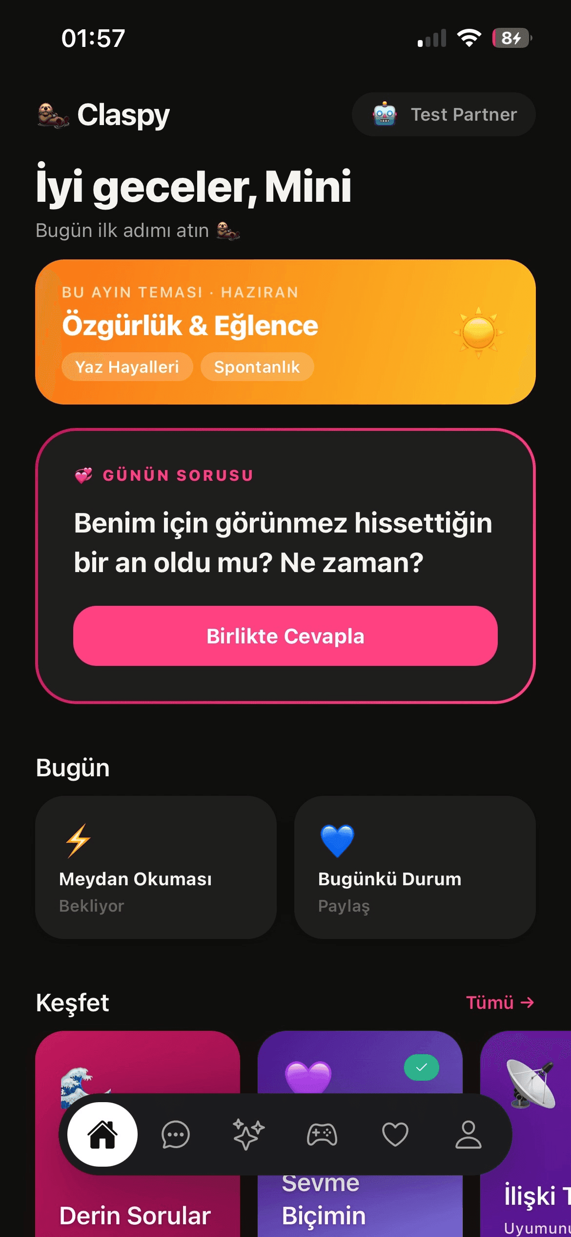 Claspy ana ekran